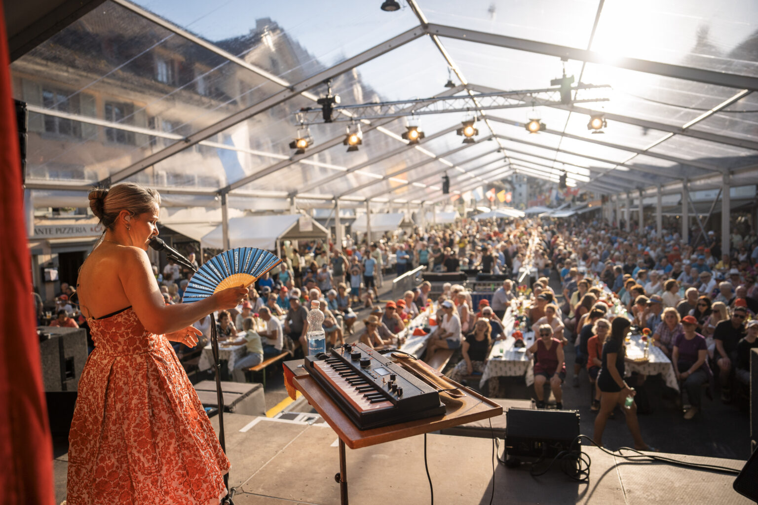 Die Willisauerin Frölein Da Capo beschert den Gästen in Willisau ein stimmiges Heimkonzert.