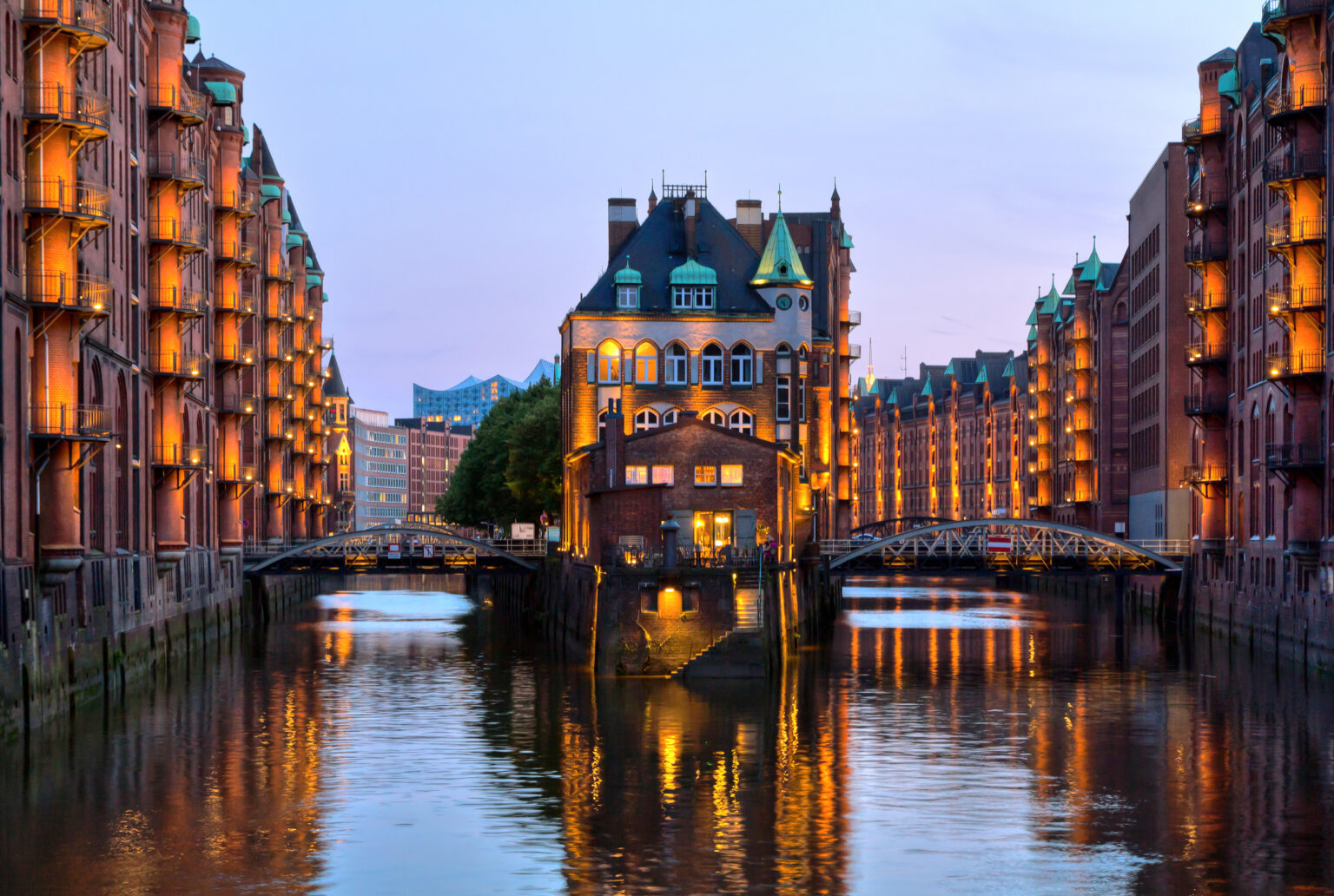 Die Speicherstadt in Hamburg