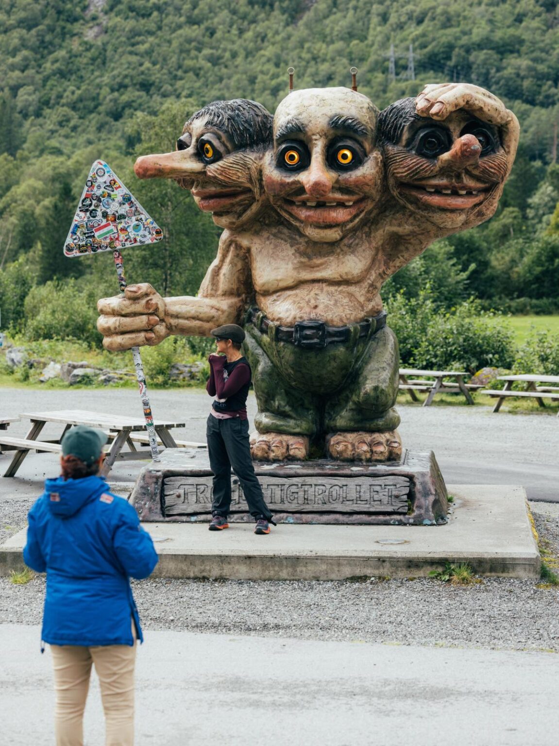 Atlantikküste mit Trollstatue